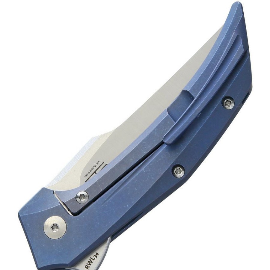 * | Tendy Style Rea016 Reate Star Boy Framelock Pocket Knife Blue Satin