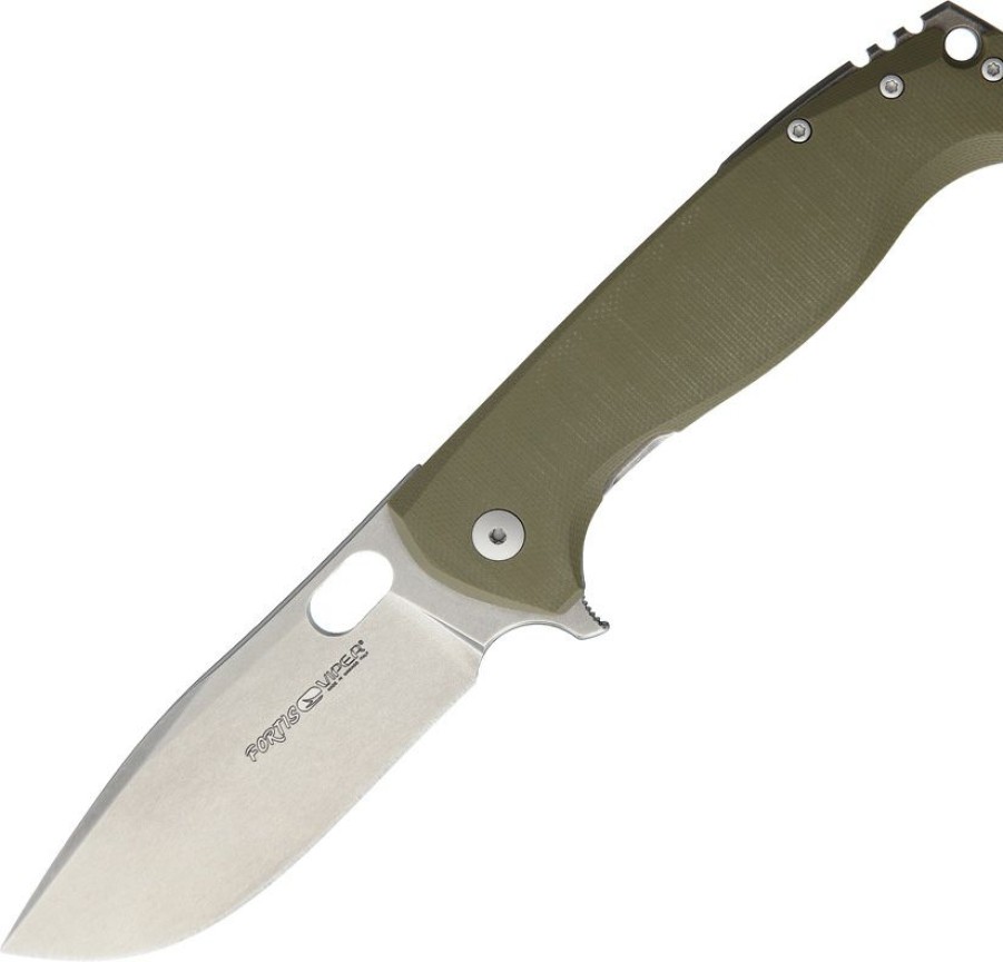 * | Lower Prices V5952Gg Viper Fortis Stonewash Blade Green Pocket Knife