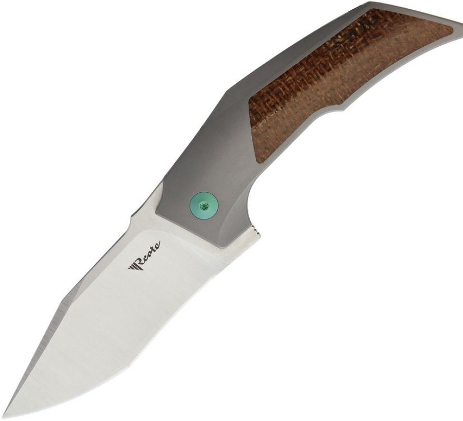 * | Online Rea091 Reate T3000 Framelock Pocket Knife Micarta Green