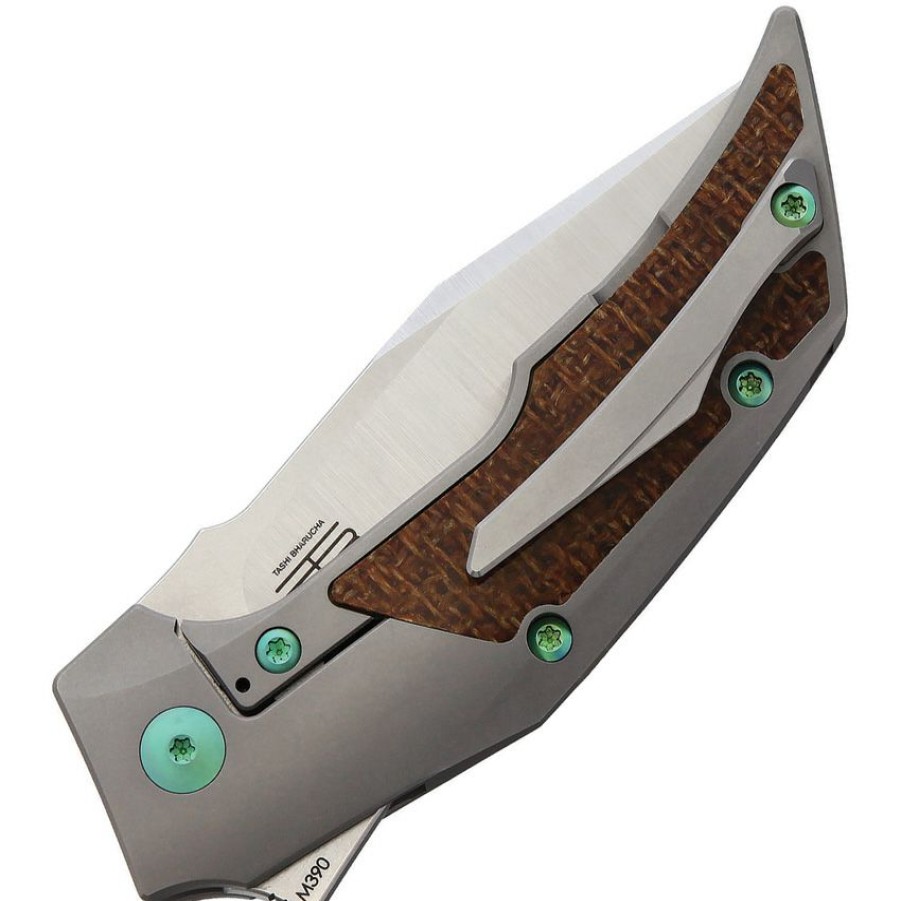 * | Online Rea091 Reate T3000 Framelock Pocket Knife Micarta Green