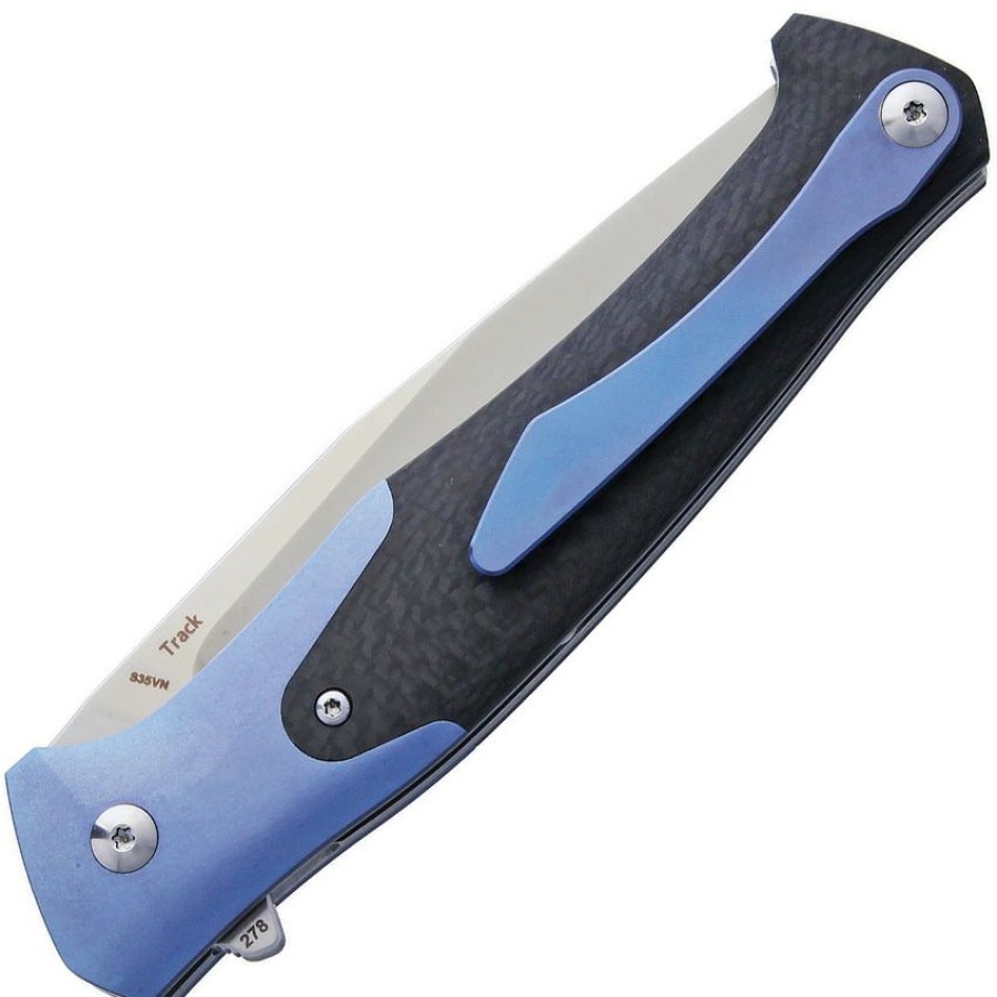 * | Online Amr201809 Amare Track Linerlock Pocket Knife Blue