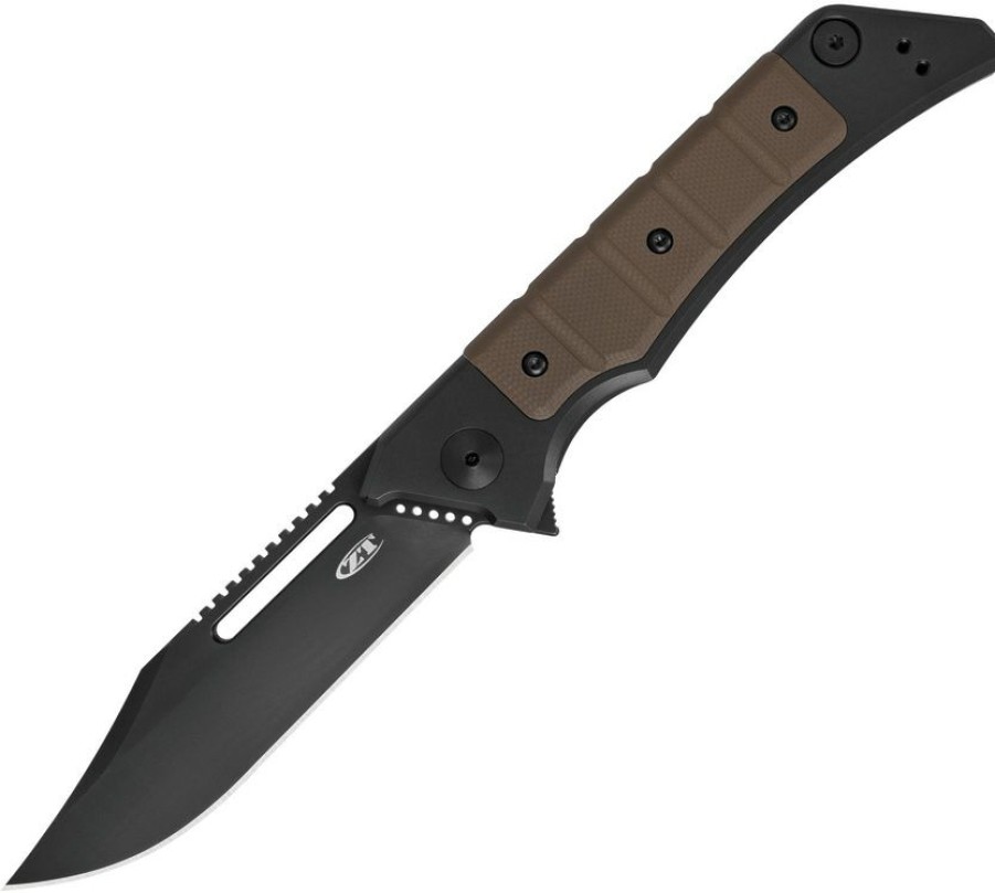 * | Cheap Zt0223 Zero Tolerance Framelock Pocket Knife Earth Brown