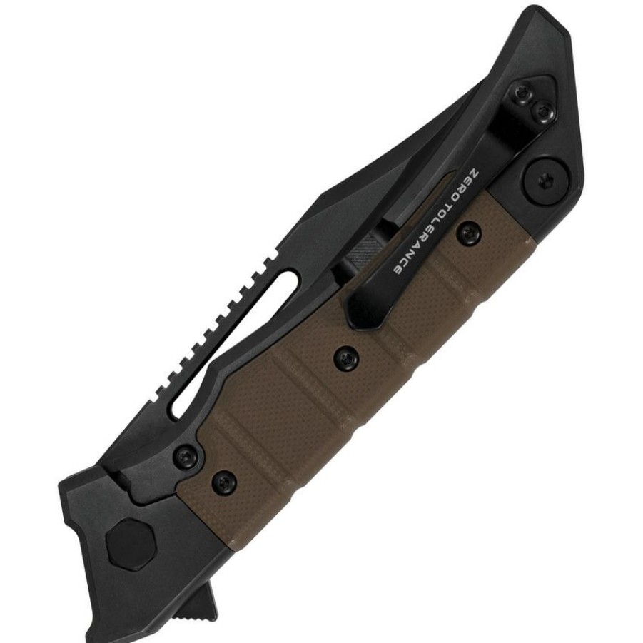 * | Cheap Zt0223 Zero Tolerance Framelock Pocket Knife Earth Brown