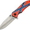 * | Online Cn300406Cf Linerlock Folder Pocket Knife Confederate Flag