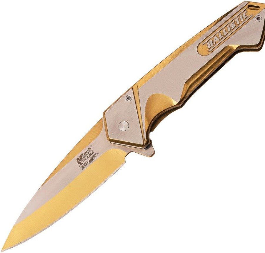 * | Lower Prices Mtxa852Gd Mtech Xtreme Linerlock Pocket Knife A/O Gold