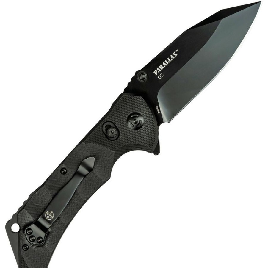 * | Exclusive Design Etfdr005Bk Elite Tactical Parallax Rapid Lock Pocket Knife