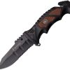 * | Typical Style Usma1048Bw Usmc Linerlock Pocket Knife A/O Brown