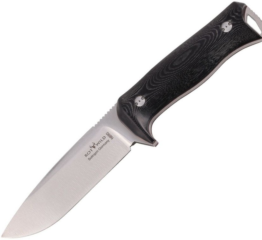 * | Clearance Sale Ottr01Bmi Otter-Messer Rotwild Hunter Knife Black Micarta