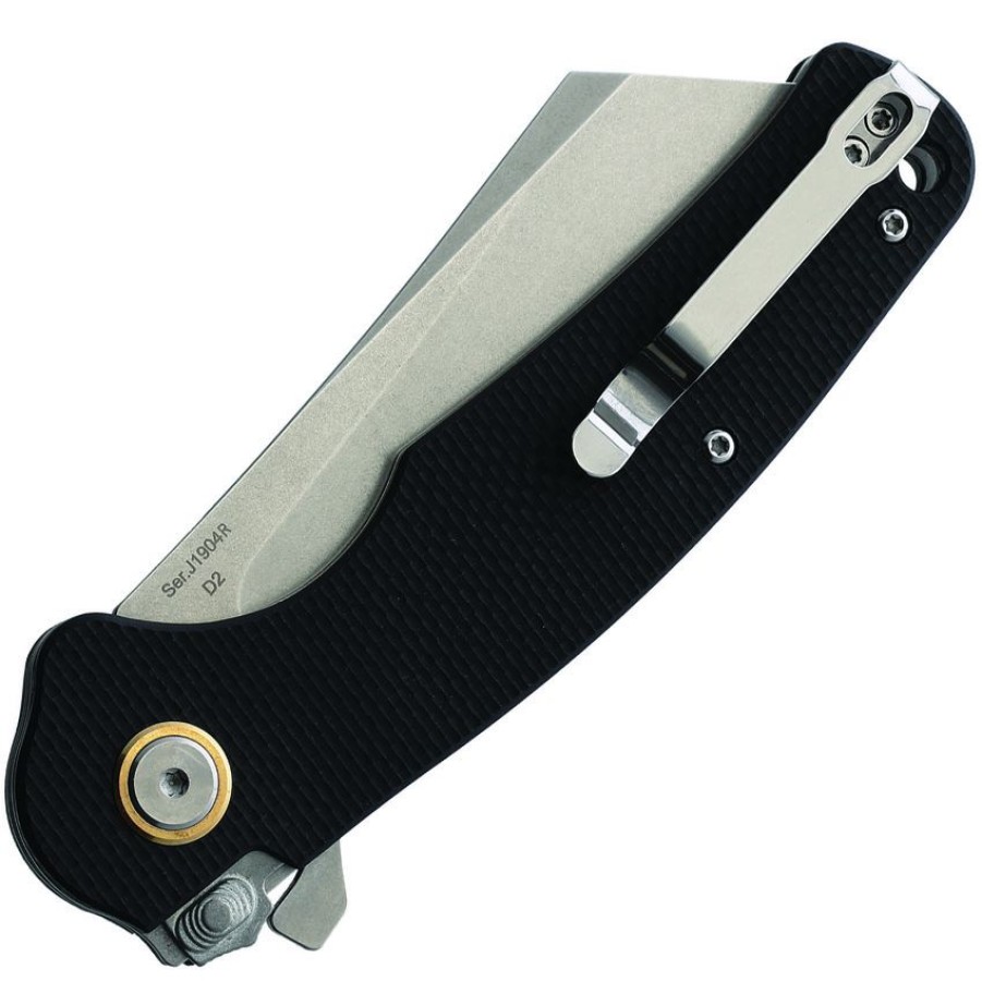 * | Quick Delivery J1904Rbkf Cjrb Crag Linerlock Pocket Knife Black D2