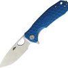 * | 100% Guarantee Hb1017 Honey Badger Medium Linerlock Pocket Knife Blue