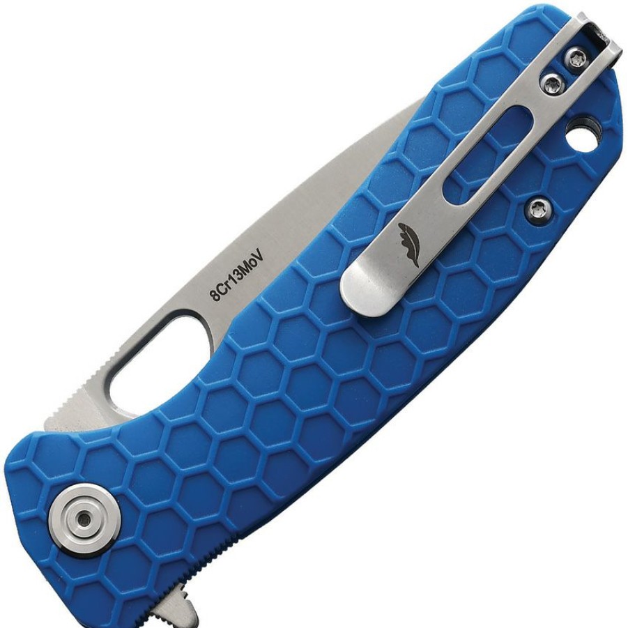 * | 100% Guarantee Hb1017 Honey Badger Medium Linerlock Pocket Knife Blue