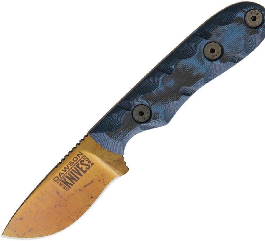 * | Closeout Sale Dw64322 Dawson Field Guide Fixed Blade Knife Blue