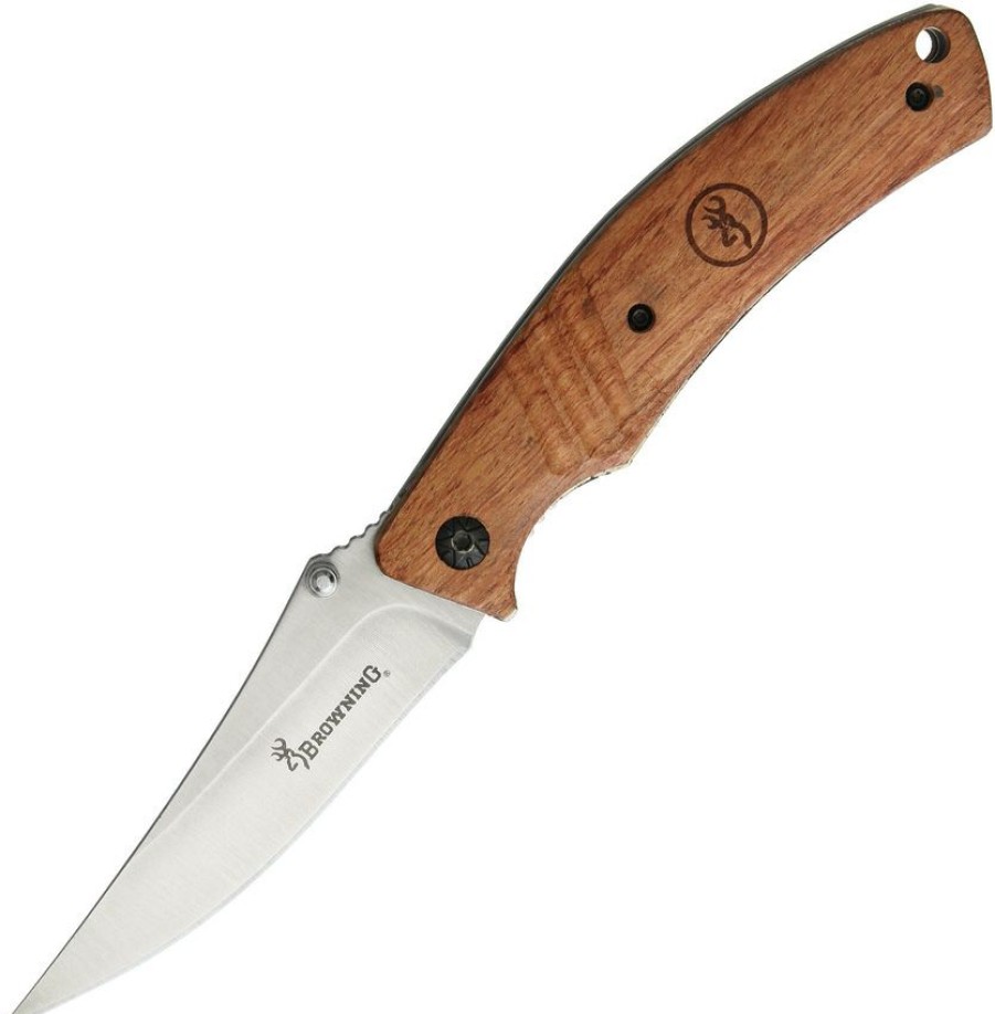 * | Reliable Quality Br0158 Browning Bird And Trout Linerlock Pocket Knife