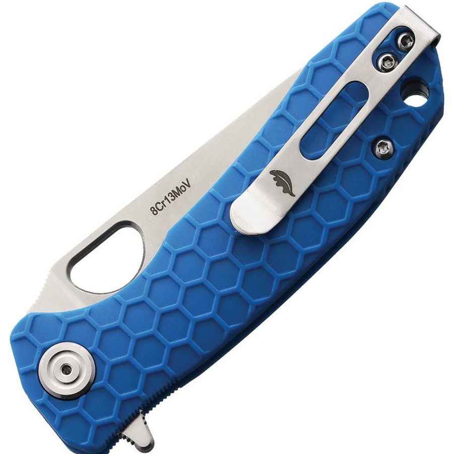 * | Online Sales Hb1311 Honey Badger Small Leaf Linerlock Pocket Knife Blue