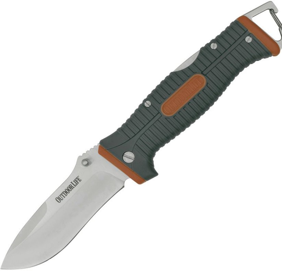 * | Quick Delivery Olfdr001Ogn Outdoor Life Lockback Pocket Knife