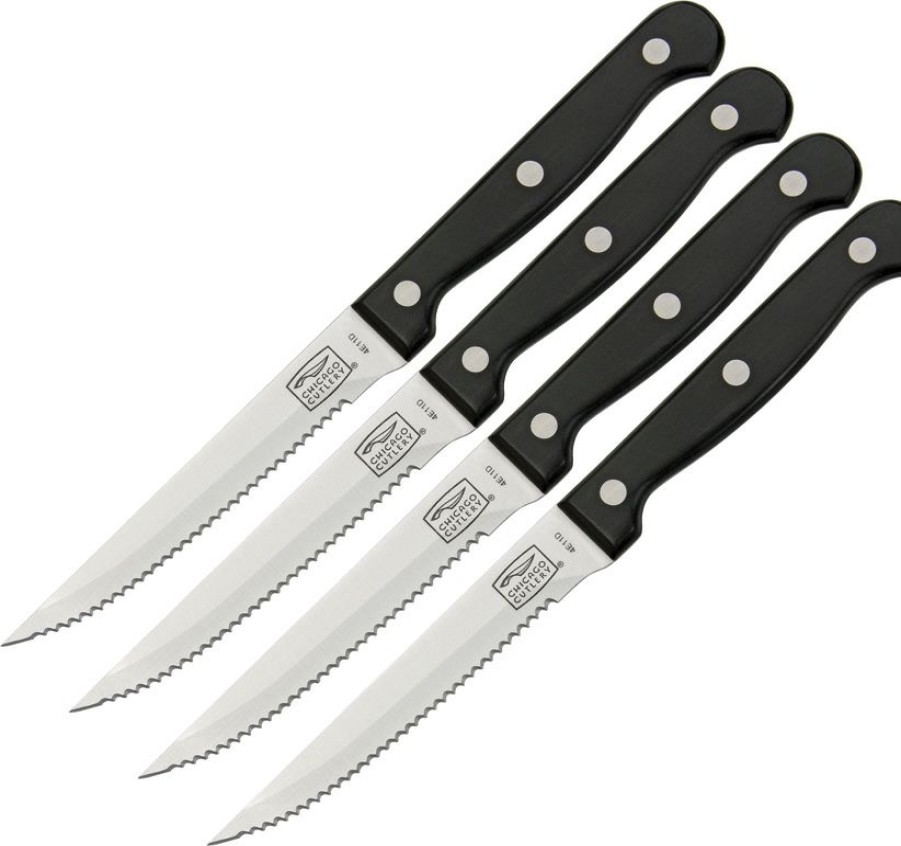 * | Top Sellers C01393 Chicago Cutlery Essentials 4 Piece Steak Knife Set