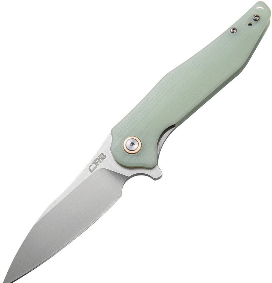 * | Latest J1911Ntg Cjrb Agave Linerlock Pocket Knife Jade G10