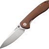 * | Typical Style J1912Bnc Cjrb Feldspar Linerlock Pocket Knife Brown