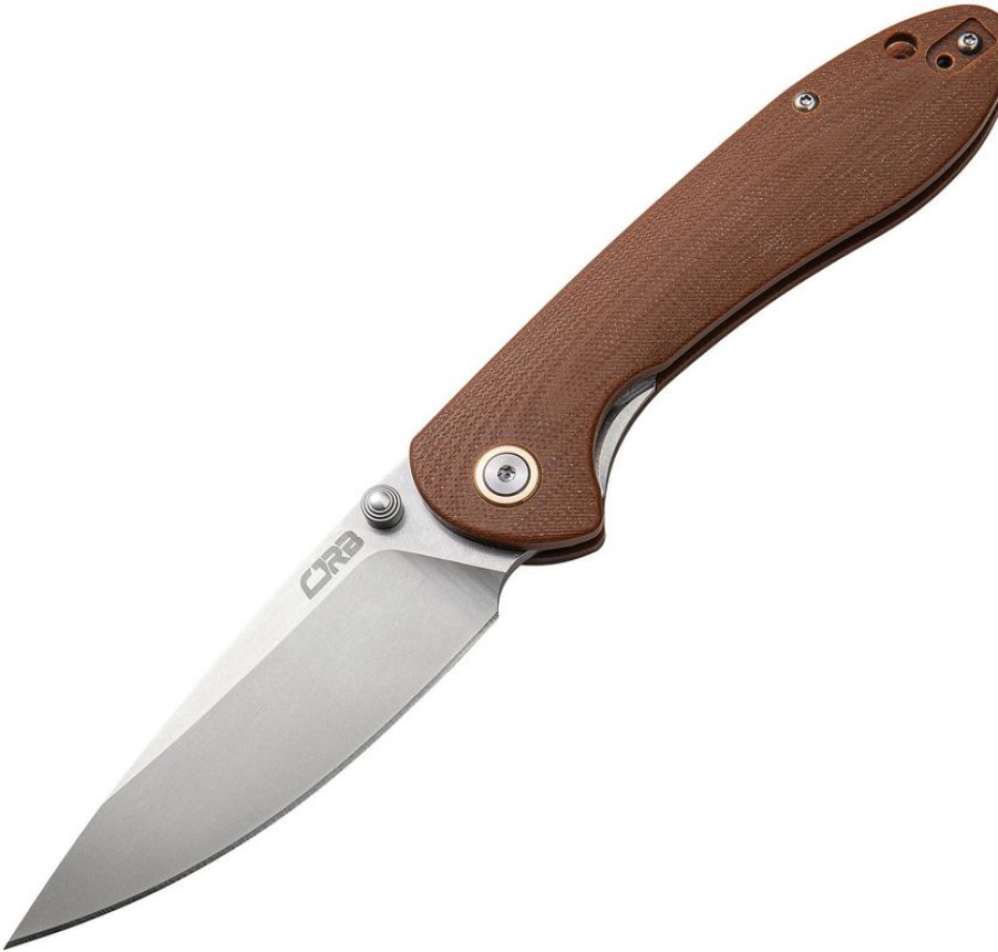 * | Typical Style J1912Bnc Cjrb Feldspar Linerlock Pocket Knife Brown