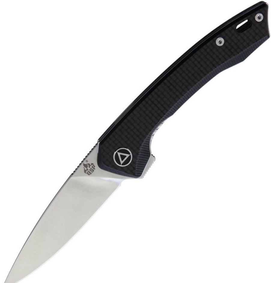 * | Tendy Style Qs135A Qsp Leopard Linerlock Pocket Knife Carbon Fiber