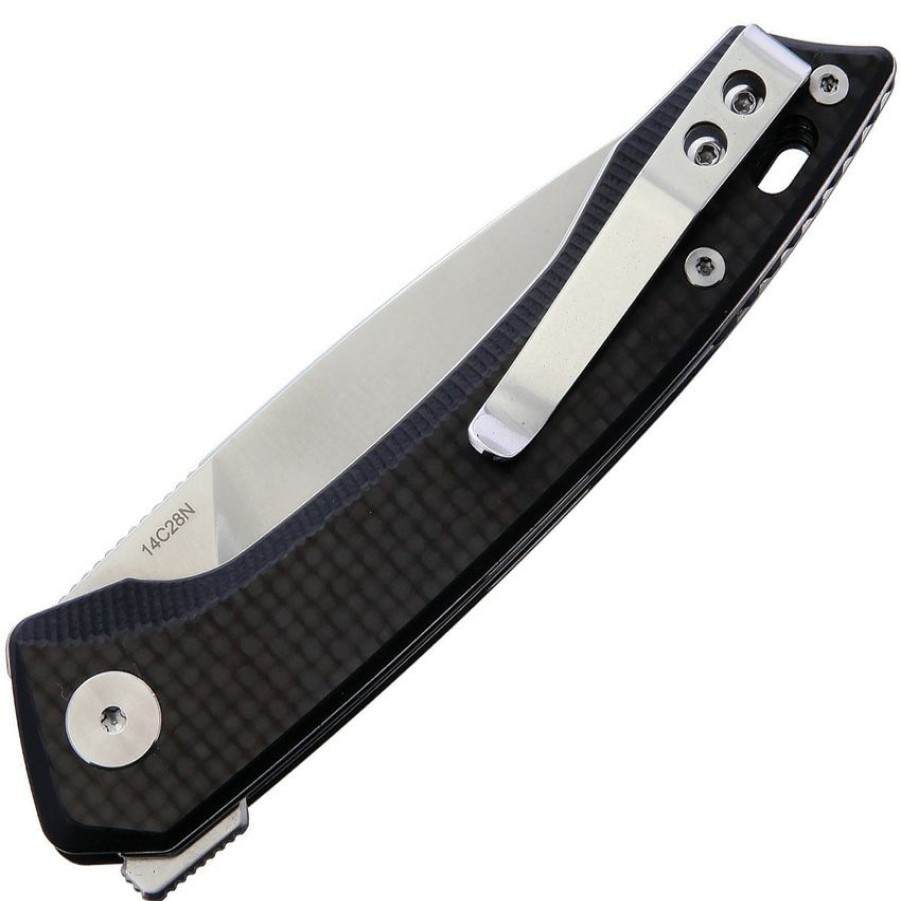 * | Tendy Style Qs135A Qsp Leopard Linerlock Pocket Knife Carbon Fiber