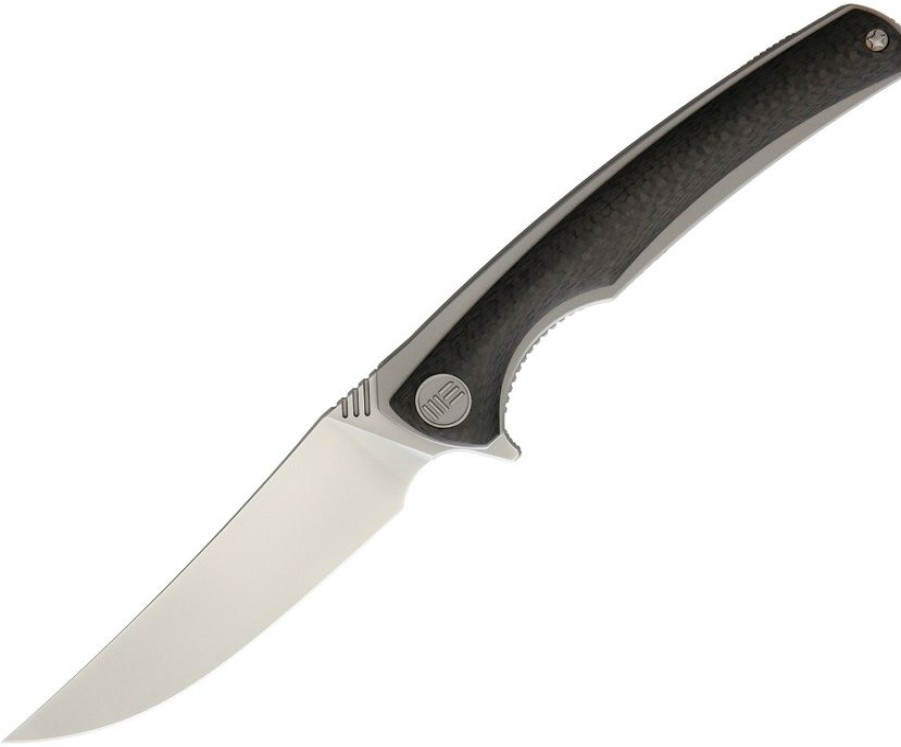 * | Quick Delivery We704Cfe We Knife Co Ltd Model 704 Framelock Pocket Knife Gray Carbon Fiber