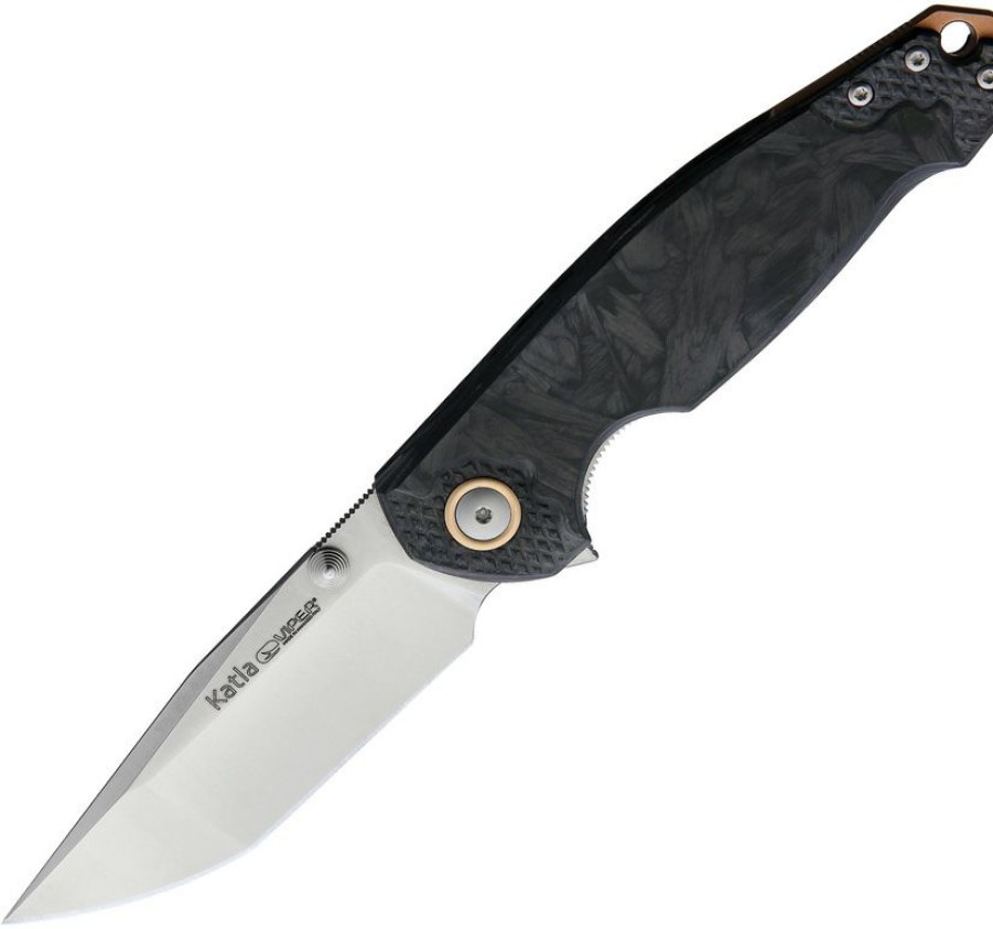 * | Best Quality V5980Fcm3D Viper Katla Linerlock Pocket Knife Carbon Fiber