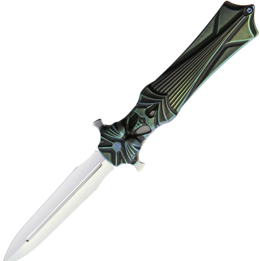 * | Quick Delivery Rkamuletbgr Rike Knife Amulet Linerlock Pocket Knife Green