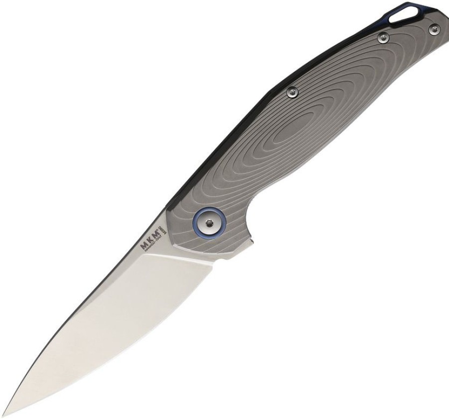 * | Clearance Sale Mkmgct Mkm Maniago Knife Makers Goccia Linerlock Pocket Knife Ti Blasted