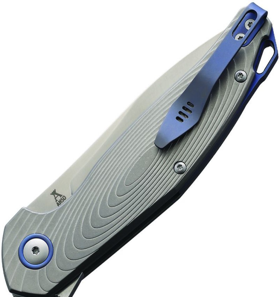 * | Clearance Sale Mkmgct Mkm Maniago Knife Makers Goccia Linerlock Pocket Knife Ti Blasted