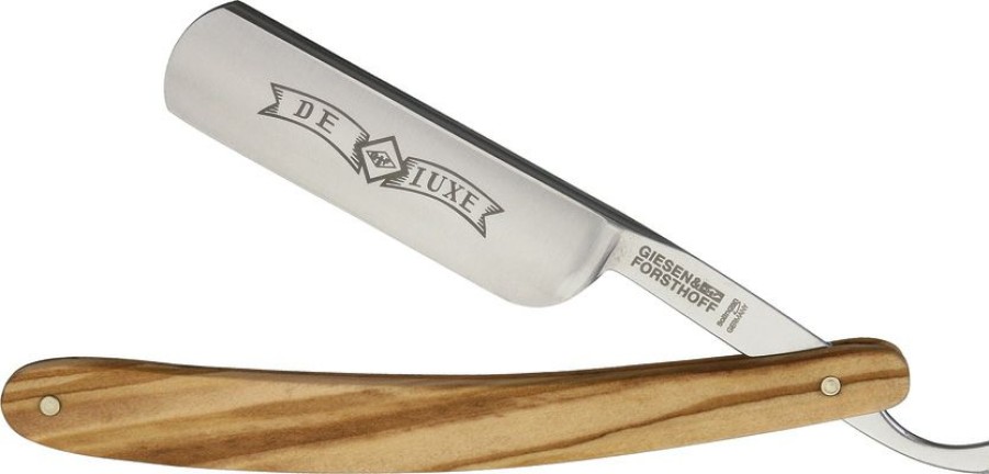 * | Exclusive Design Tim3706 Giesen & Forsthoff Straight Razor Knife Olive