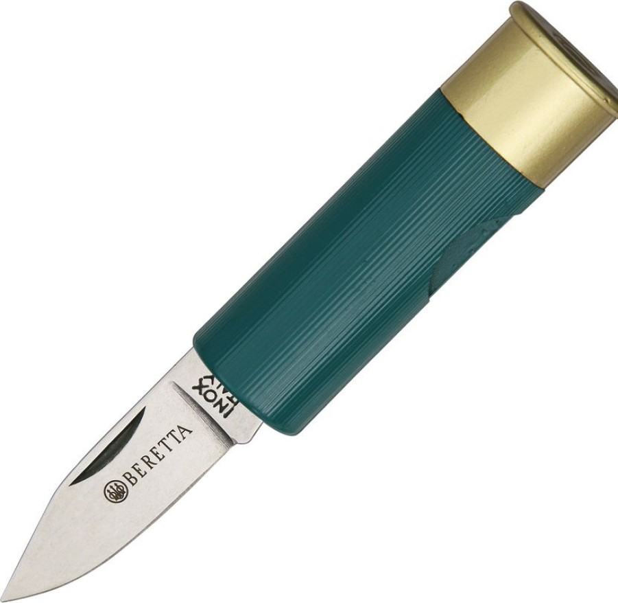 * | Best Quality Be70Gr Beretta Shotgun Shell Shaped Pocket Knife Green