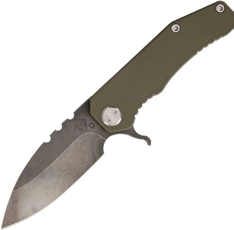 * | Clearance Sale Md33Od Medford Flipper Deployment Framelock Pocket Knife Od