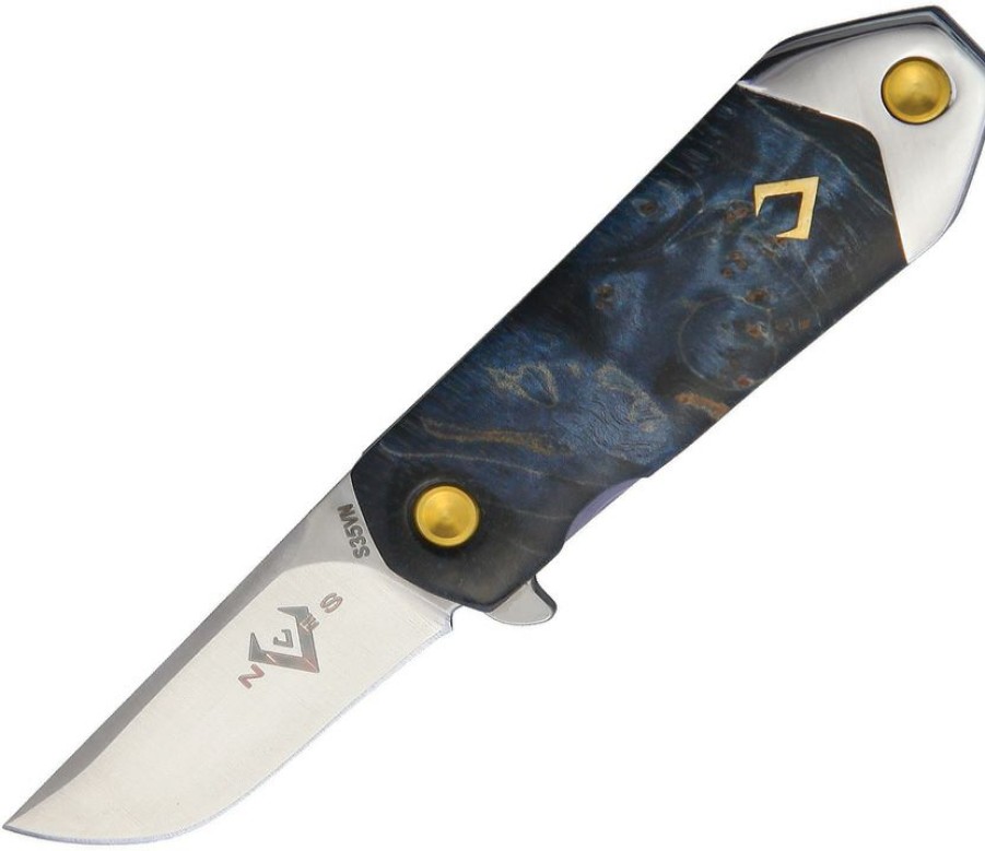 * | Tendy Style Vni22Wpbl V Nives Killabite Framelock Pocket Knife Blue