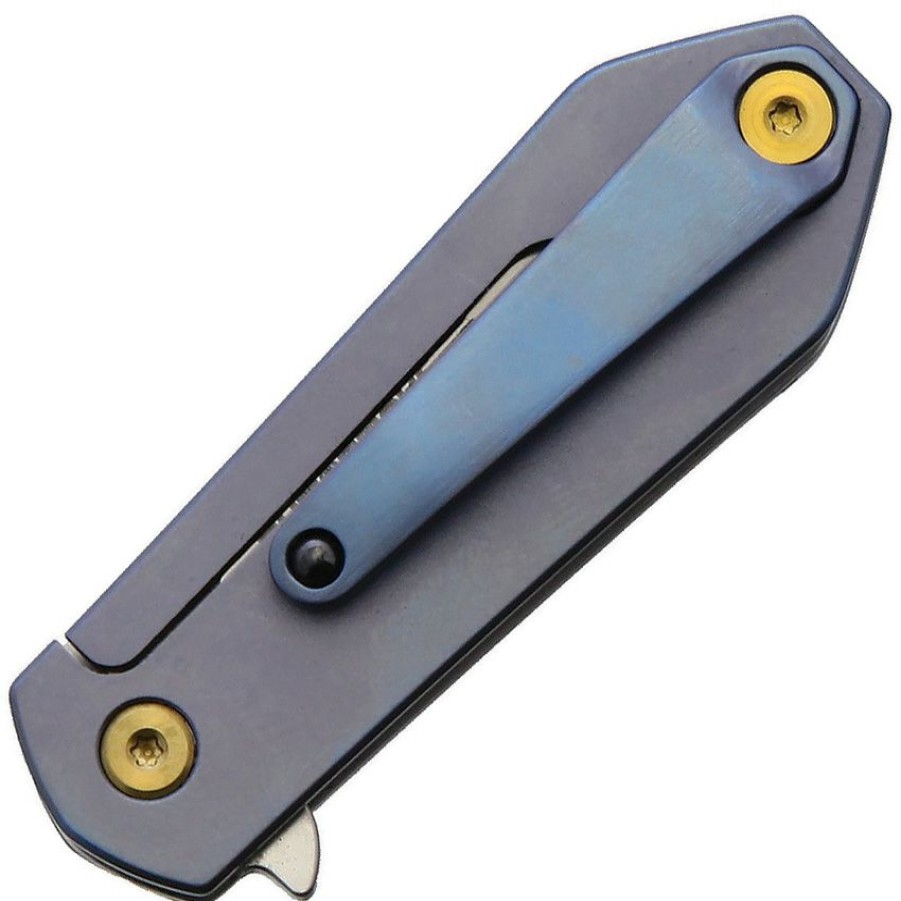 * | Tendy Style Vni22Wpbl V Nives Killabite Framelock Pocket Knife Blue