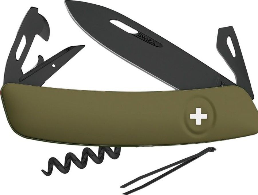 * | Online Sza331050 Swiza D03 Swiss Pocket Knife Olive