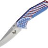 * | Clearance Sale Cbr367 Combat Ready Stars And Stripes Linerlock Pocket Knife