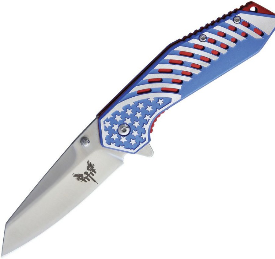 * | Clearance Sale Cbr367 Combat Ready Stars And Stripes Linerlock Pocket Knife