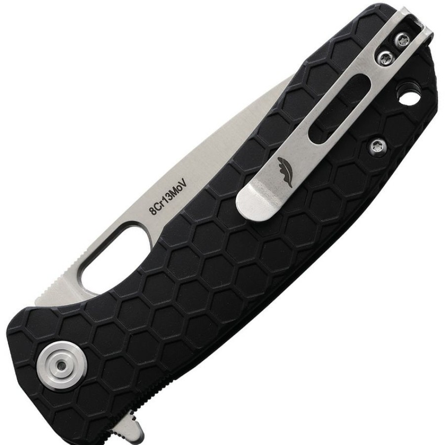 * | Quick Delivery Hb1011 Honey Badger Medium Linerlock Pocket Knife Black