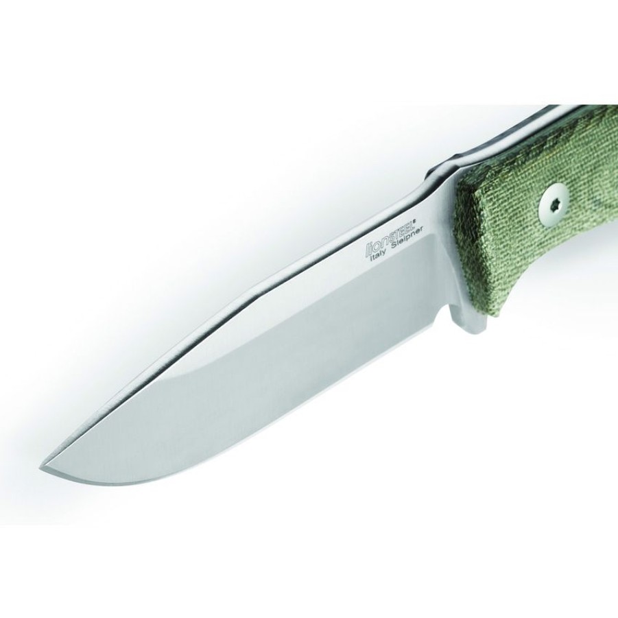 * | Best Quality Lstm5Cvg Lion Steel M5 Fixed Blade Knife Green Micarta