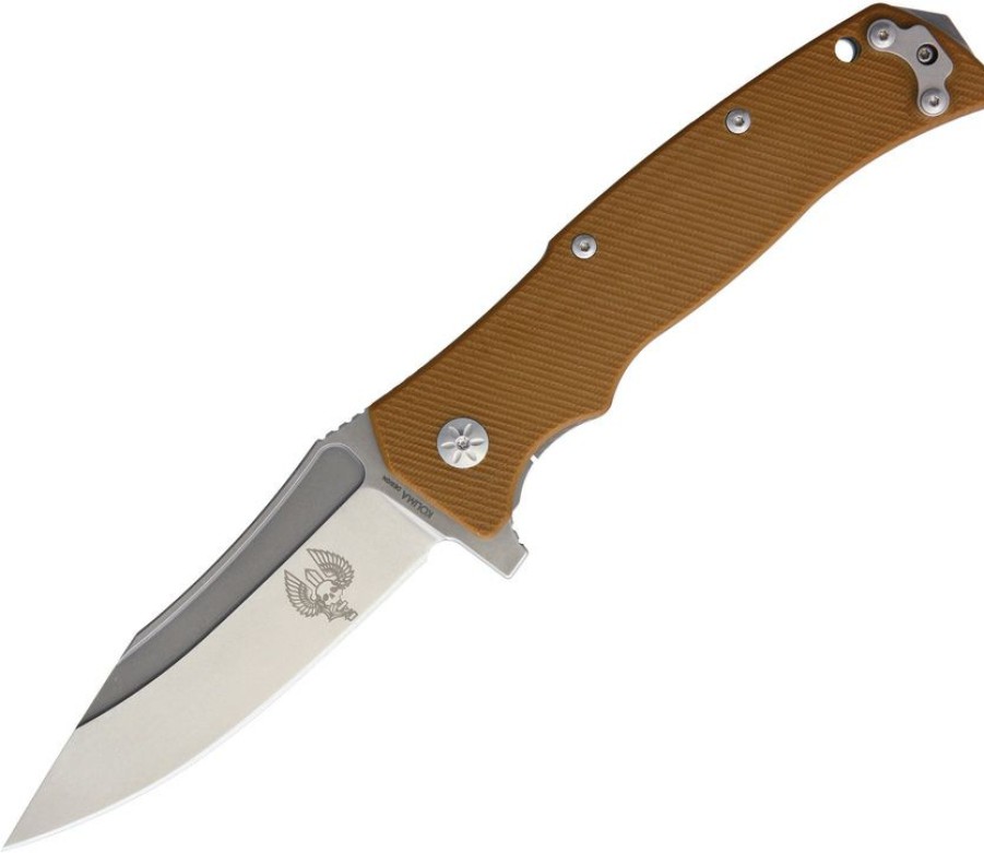 * | Closeout Sale Mas681G10M Maserin Reactor Framelock Pocket Knife Brown