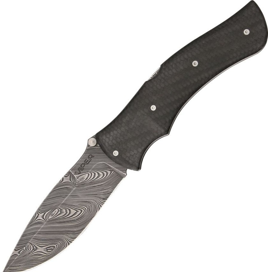 * | Closeout Sale Va5840Fc Viper Start Lockback Pocket Knife Ssct Damascus