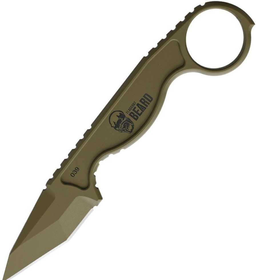 * | Clearance Sale Fbf2499 Flagrant Beard Havoc Neck Knife Coyote