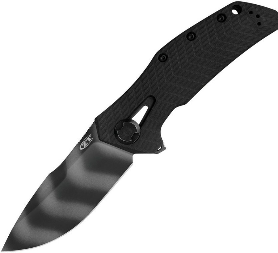 * | Best Quality Zt0308Blkts Zero Tolerance Kvt Framelock Pocket Knife Striped