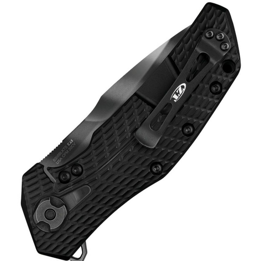 * | Best Quality Zt0308Blkts Zero Tolerance Kvt Framelock Pocket Knife Striped