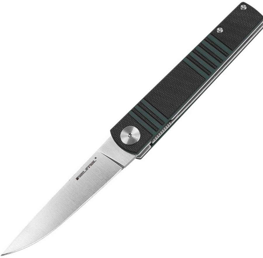 * | Online Rs7240 Real Steel Ippon Linerlock Pocket Knife Green