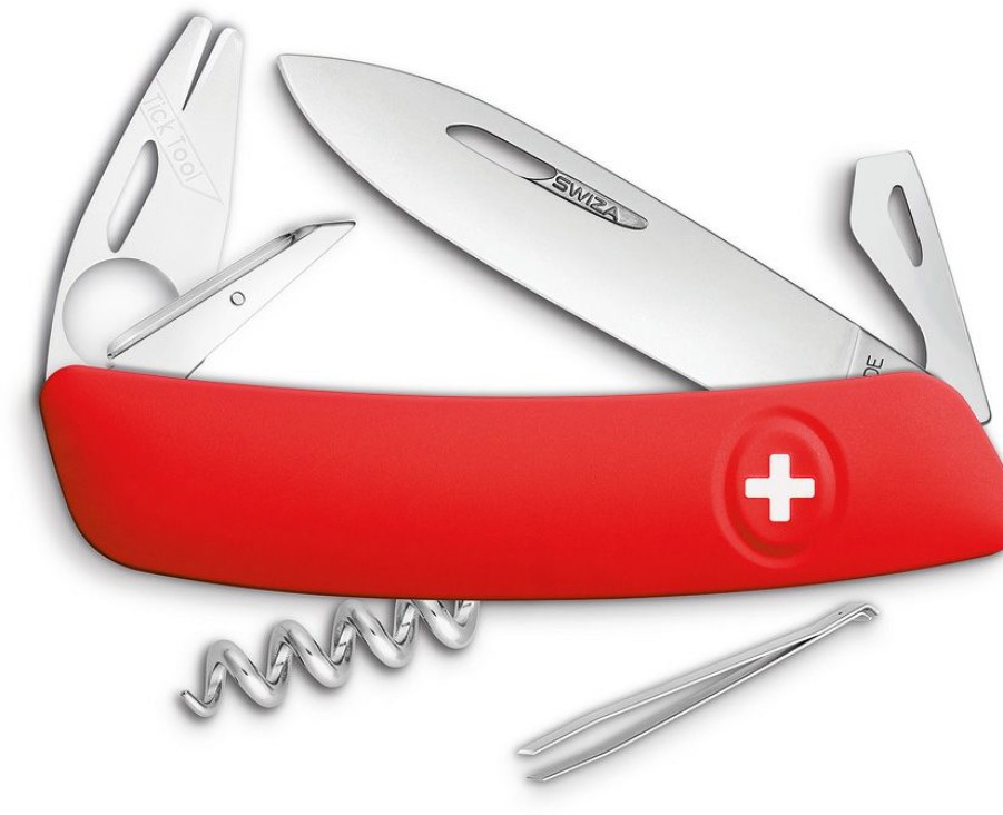 * | Online Sales Sza701000 Swiza Tt03 Tick Tool Pocket Knife Red