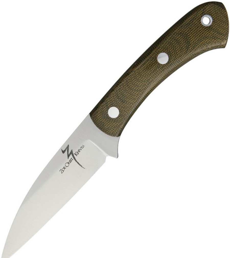 * | Quick Delivery Zkgmgc Zoe Crist Knives Goshawk Knife Green Canvas Micarta