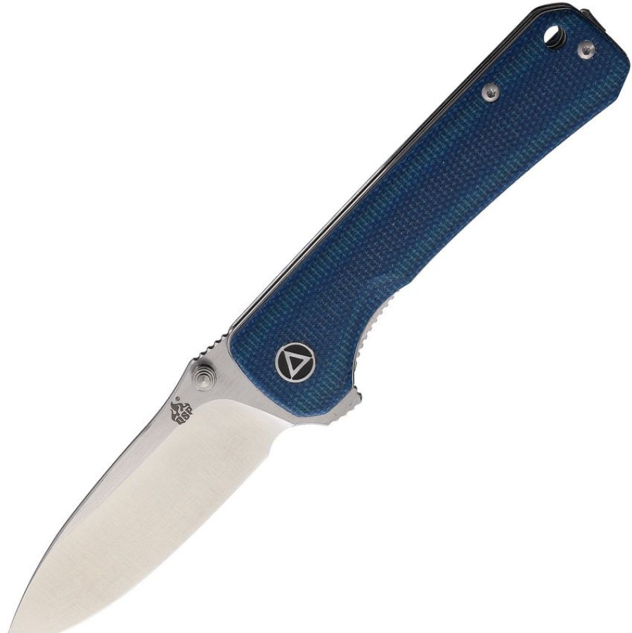 * | Cheap Qs131I Qsp Knife Hawk Linerlock Pocket Knife Blue Micarta