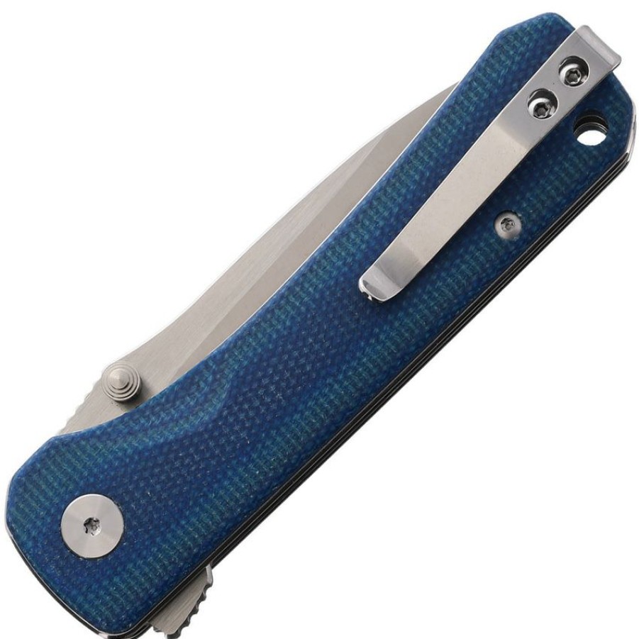 * | Cheap Qs131I Qsp Knife Hawk Linerlock Pocket Knife Blue Micarta